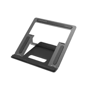 Promate (Deskmate5) Foldable & Portable Stainless Steel Stand for Laptops Up to 17'' - Grey