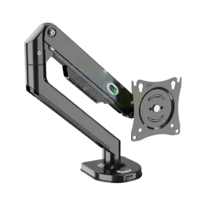 Kaloc (DS200) Single Desk Monitor Arm - Fits 17" to 32" - Black