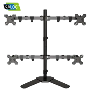 Kaloc (DW240-T) Multi-monitor Desk Mount - Fits 17" to 27" - Black