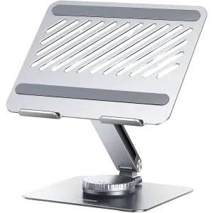 UGreen (90849) Swivel Multi-Angle Adjustable Laptop Stand, 360 Rotating, Lockable - Silver
