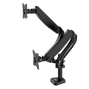 Kaloc (KLC-DS90-2) Dual LCD Monitor Desk Mount Stand - Fits 17" to 32" - Black 