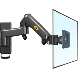 NB (F150) Single Wall Mount Monitor Arm - Fits 17" to 35" - Black