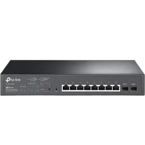 TP-Link (TL-SG2210MP) JetStream 10-Port Gigabit Smart Switch with 8-Port PoE+ - Black
