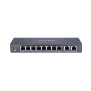 Hikvision (DS-3E0310P-E/M) 8 Port Fast Ethernet Unmanaged POE Switch - Black