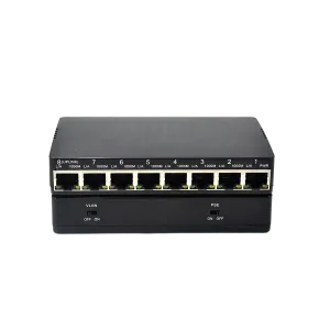 V-link (VL-1GE-7FE-2B-RPoe) Two button Reverse 100M PoE Switch 8-Port - Black