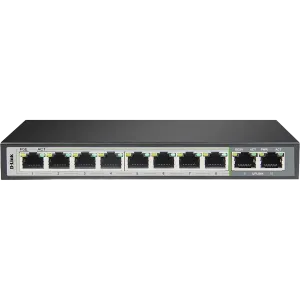 D-Link (DGS-F1010P-E) 10-Port Desktop POE+ Gigabit Switch - Black
