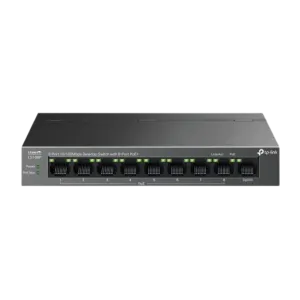 TP-Link (LS109P) 9-Port Desktop POE+ 10/100 Switch - Black