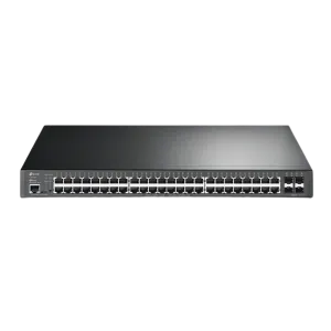 TP-Link (TL-SG3452P) JetStream 52-Port Gigabit L2+ Managed Switch with 48-Port PoE+ - Black