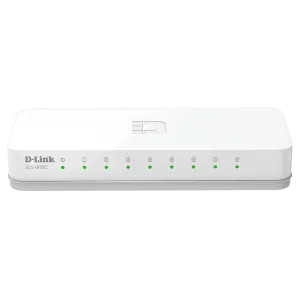D-Link (DES-1008C) 8-Port 10/100Mbps Unmanaged Desktop Switch - White