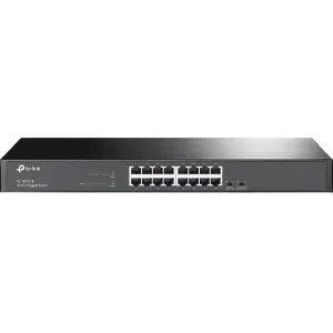TP-Link (TL-SG116P) 16-Port Gigabit Desktop POE+ Switch - Black Metal