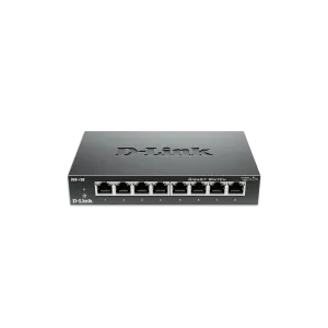 D-Link (DGS-F108) 8-Port Gigabit Desktop Unmanaged Switch - Black
