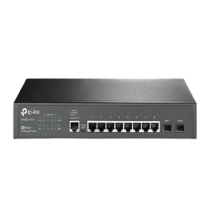 TP-Link (TL-SG3210) JetStream 8-Port Gigabit L2+ Managed Switch with 2 SFP Slots- Black
