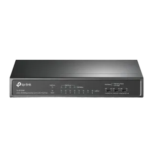 TP-Link (TL-SF1008P) 8-Port 10-100Mbps Desktop Switch - Black