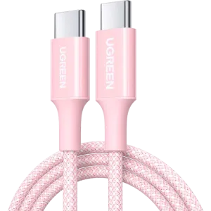 UGreen (35441) USB-C to USB-C Braided Cable (M-M) - 1m - Pink