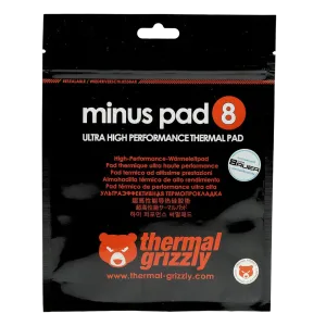 Thermal Grizzly (TG-MP8-100-100-20-1R) minus pad 8 Ultra-High Performance Thermal Pad, 100x100x2.0mm