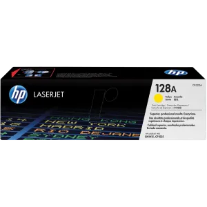 HP 128A (CE322A) Yellow Genuine Toner for LaserJet Pro CM1415; CP1525