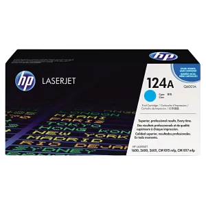 HP 124A (Q6001A) Genuine Cyan Toner for LaserJet 1600; 2600; 2605; CM 1015mfp; 1017mfp