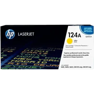 HP 124A (Q6002A) Genuine Yellow Toner for LaserJet 1600; 2600; 2605; CM 1015mfp; 1017mfp