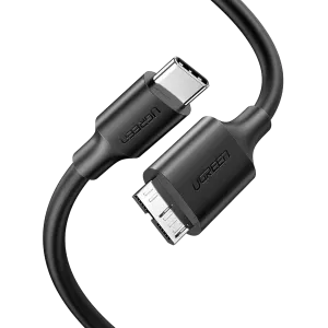 UGreen (20103) MicroUSB3.0 to USB-C3.1 3A  Cable (M-M) - 1m - Black