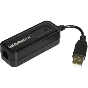 USRobotics (USR5639) FAX Modem - USB2.0 - 56Kbps - Black