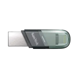 SanDisk(SDIX90N-256G-GN6NE)iXpand 256Gb Flash Drive-Dual Sided USB-A & Lightning - Metal Design