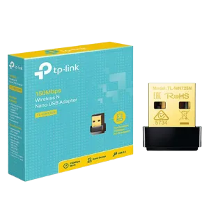 TP-Link (TL-WN725N) 150Mbps Wireless N Nano USB WiFi Adapter - Black