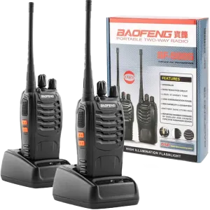 Baofeng (BF-888S) Walkie Talkie 5W Handheld Pofung -  Two-way Portable CB Radio- Black