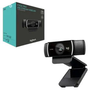Logitech (960-001088) C922 Pro Stream Webcam - FHD 1080p video -  Autofocus - Black