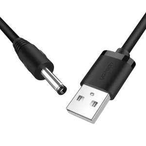 UGreen (10376) USB2.0 to DC Cable (M-M) - 1m - Black