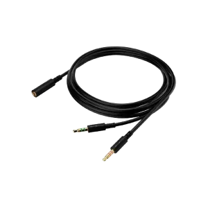 HyperX (HXS-HSEC2) Cloud Headset 4pin Female to 2x 3.5mm Stereo Jack Extension Cable - 2m - Black