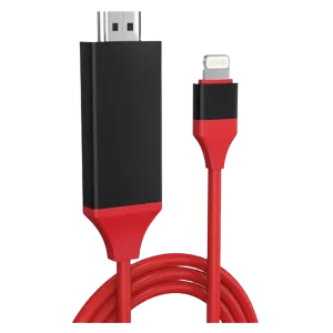 Cable Lightning To Hdmi 2M for iPhone/iPad 1080p - Red