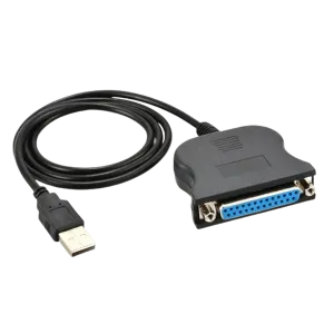 Manhattan (CEN36) USB to Parallel Printer Converter (Male-Male) 1.8m Gold Plated - Black