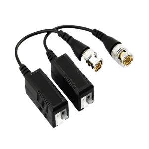 CEM HD-CVI/TVI/AHD Passive Video Transceiver Balun With Mini Coax - Black