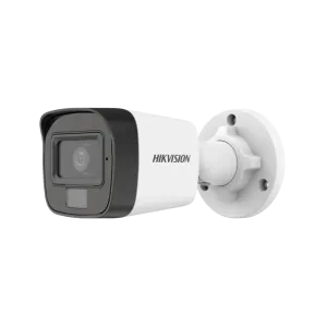 Hikvision (DS-2CE16D0T-LPFS) 3.6mm 2MP Smart Hybrid Light Fixed Mini Bullet Camera, Mic - White
