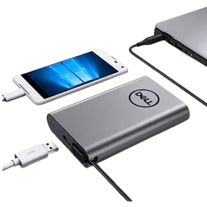 Dell (PH45W17-AA) Hybrid Adapter - Power Bank USB-C - 19.5V 2.3A - Gray