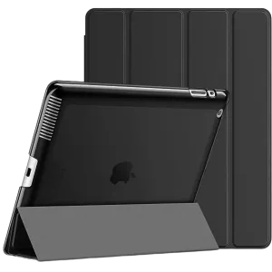 Rui Li Tek (iPAD 2/3/4) Folio Cover for Apple iPad Gen 2, 3, 4 - Metallic Black