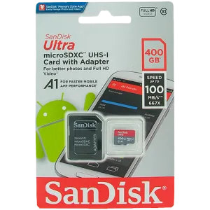 Sandisk (SDSQUARG-GN6MA) 400Gb ULTRA microSD UHS-I CARD 100Mb/s C10; U1; A1
