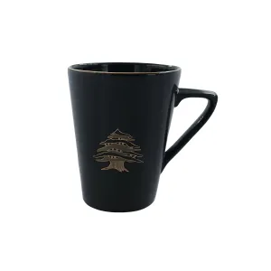 Black Cedar Of Lebanon Porcelain Mug