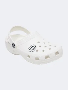 Crocs Letter O Unisex Lifestyle Pins White/Grey/Black