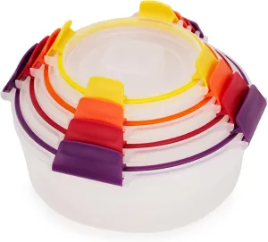 Joseph Joseph Nest Lock Round 4-Piece Food Storage Container Set