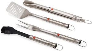 Joseph Joseph GrillOut Set of 4 Stainless Steel BBQ Utensils with Storage Box