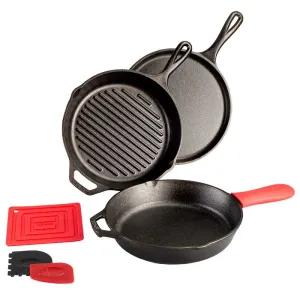 Lodge Essential Seasoned Cast Iron Pan Set