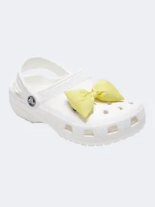 Crocs Puff Bow Unisex Lifestyle Pins Yellow