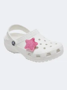 Crocs Plush Studded Pink Star Unisex Lifestyle Pins Pink