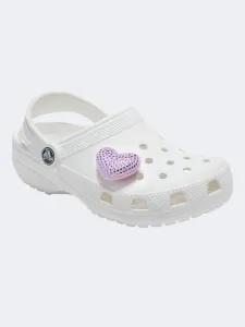 Crocs Plush Purple Gem Heart Unisex Lifestyle Pins Purple