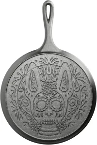 Lodge Day of the Dead 27cm Sugar Skull Cast Iron Griddle