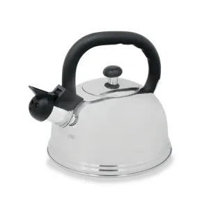 Kitchencraft La Cafetière Whistling Kettle, 1.6L, Stainless Steel