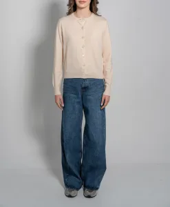 Round Neck Long Sleeves Cardigan