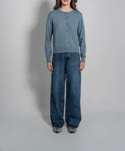 Round Neck Long Sleeves Cardigan