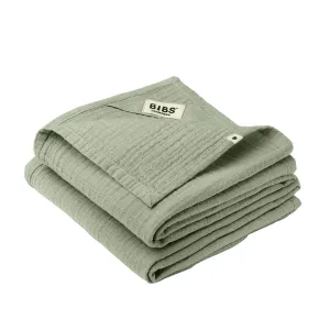 Bibs Muslin Cloth 2 Pack 70X70 Cm Sage